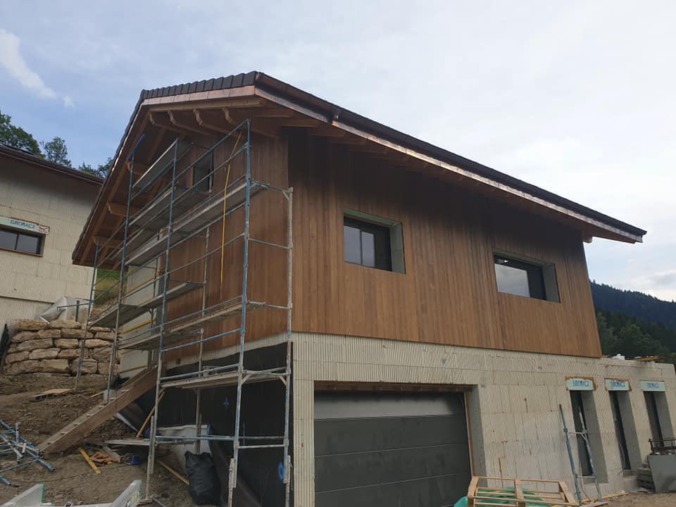 Bardage bois et toiture