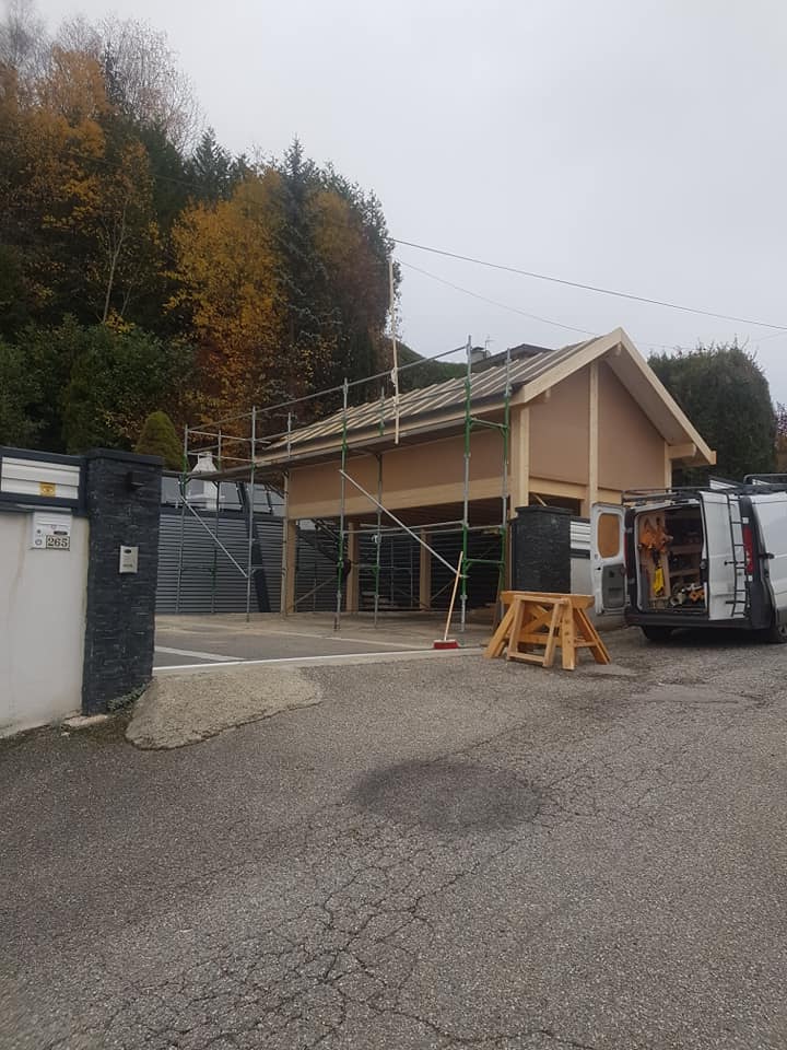 Car port en bois